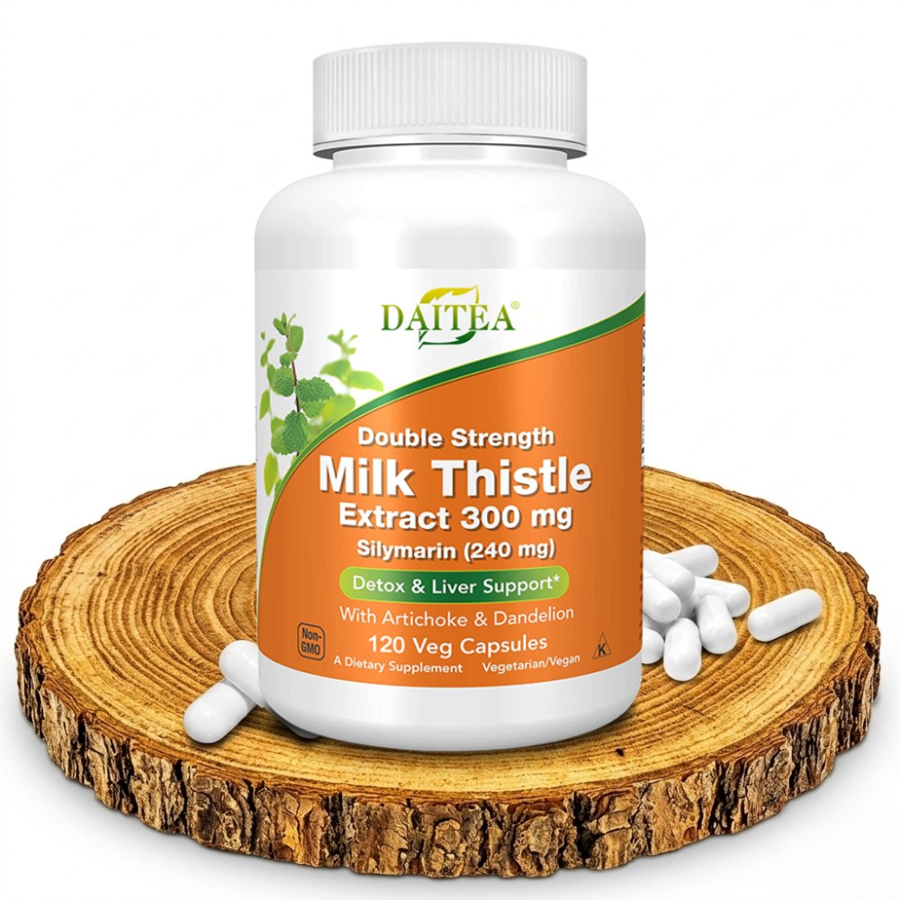 Milk Thistle Silymarin - Silymarina, Estratto di Cardo Mariano 300mg,