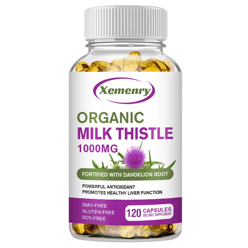 Milk Thistle Silymarin - Capsule di cardo mariano 1000 mg