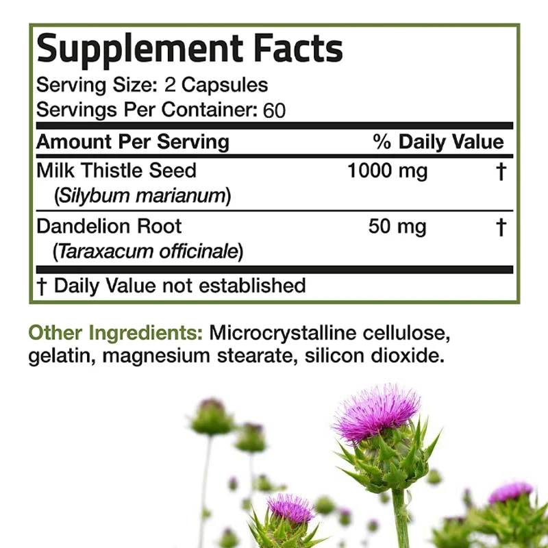 Integratore naturale di cardo  - Milk Thistle Silymarin recensione e prezzo