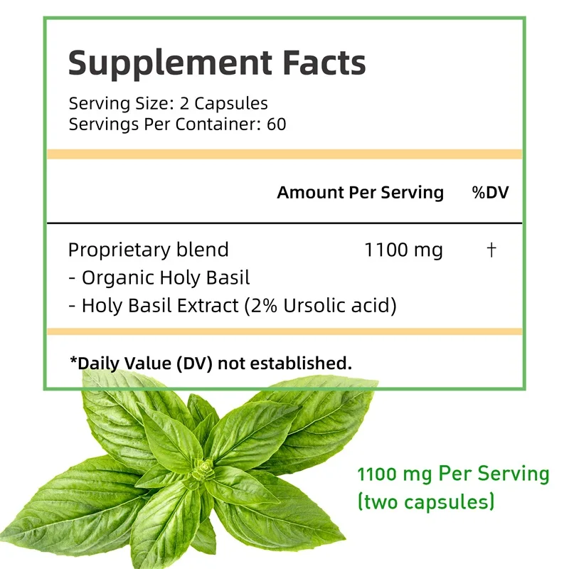 Capsule di basilico sacro: mig - Tulsi Holy Basil recensione e prezzo