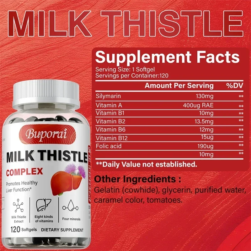 Capsule di Cardo Mariano - per - Milk Thistle Silymarin recensione e prezzo